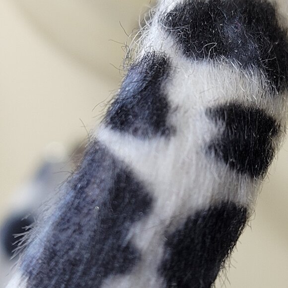 Leopard Print Earrings Animal Print Fuzzy Earrings - Picture 5 of 6